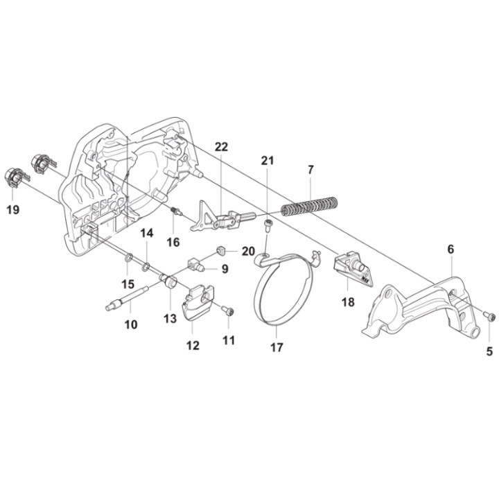 Clutch cover Husqvarna 550i XP in the group at Gräsklipparbutiken (5461559-01)