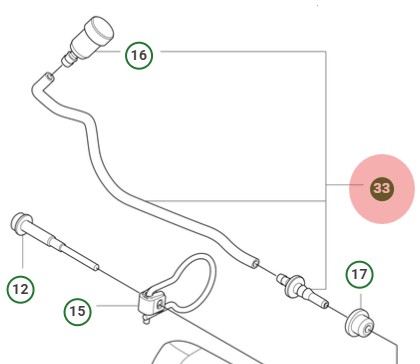 Breather Hose Assy T540Xp Mark in the group  at Gräsklipparbutiken (5465437-01)