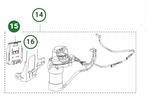 Battery holder Husqvarna HS166AE in the group  at Gräsklipparbutiken (5472820-01)