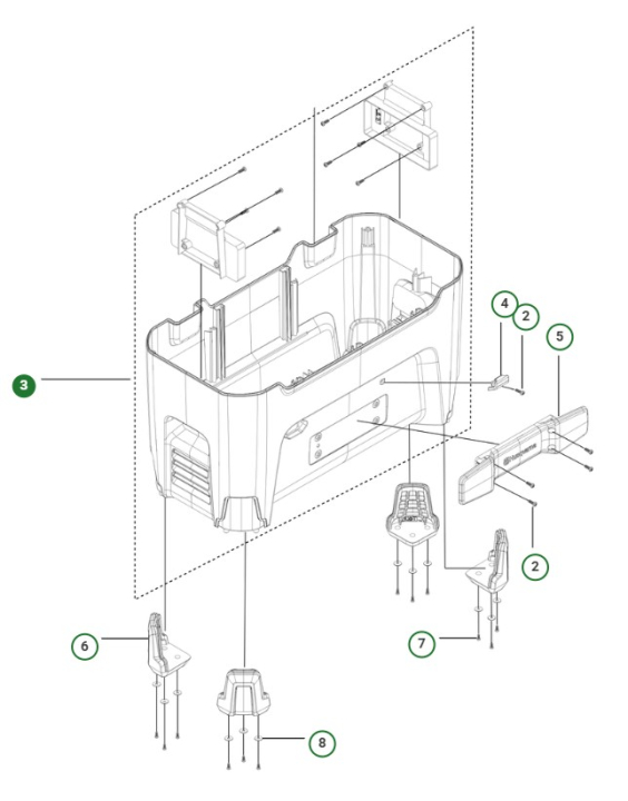 Housing assembly spare part kit in the group  at Gräsklipparbutiken (5475685-01)