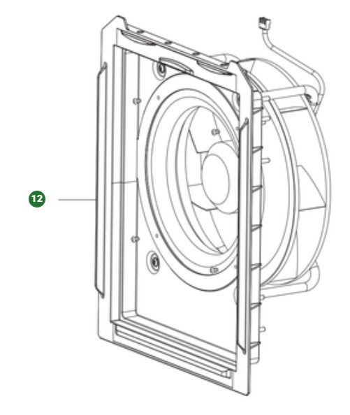 Fan motor assembly fan kit a 45 (2 in the group at Gräsklipparbutiken (5475711-01)