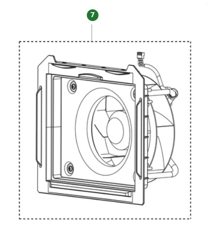 Fan motor assembly fan kit a 25 (1 in the group at Gräsklipparbutiken (5475712-02)