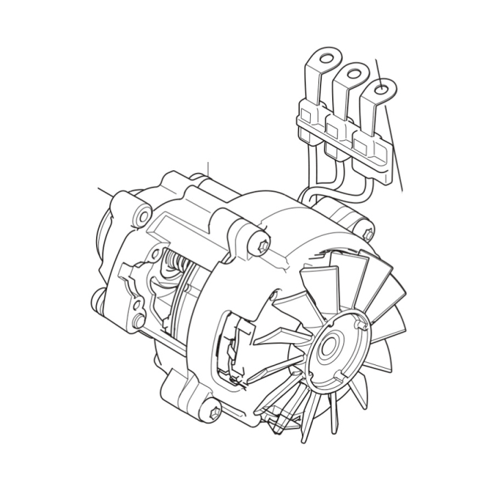 Motor complete electric motor assembly in the group  at Gräsklipparbutiken (5485468-01)