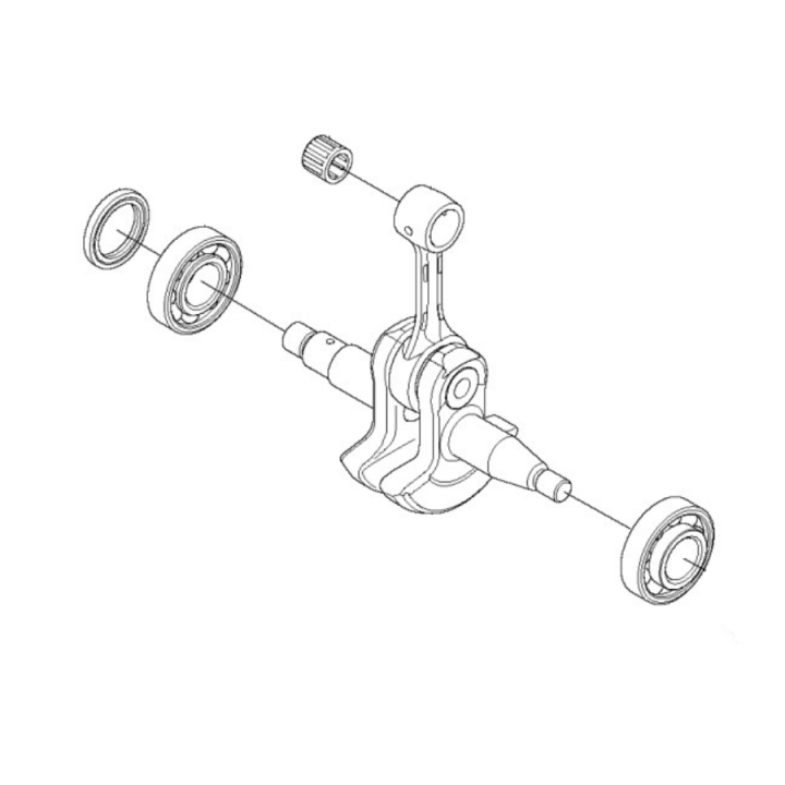 Crankshaft Kpl 5755452-16 in the group  at Gräsklipparbutiken (5755452-16)