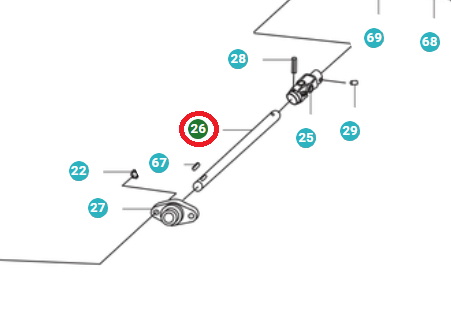 Drive Shaft 5764895-01 in the group  at Gräsklipparbutiken (5764895-01)