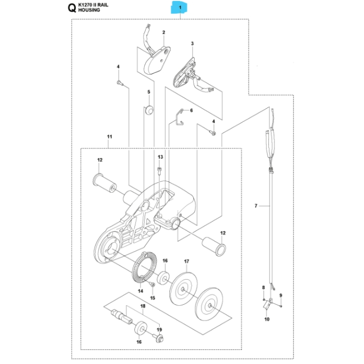 Bearing Housing Assy in the group  at Gräsklipparbutiken (5766657-11)