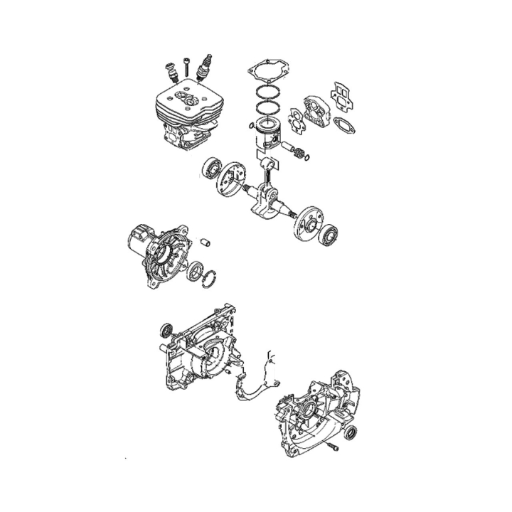 Short Block Assy 5767988-03 in the group  at Gräsklipparbutiken (5767988-03)