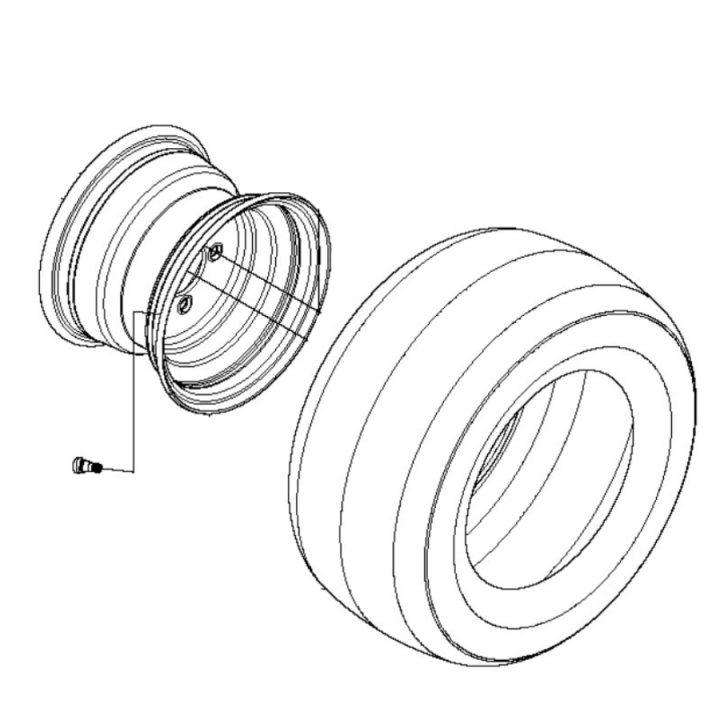 Wheel Kpl 5769591-01 in the group  at Gräsklipparbutiken (5769591-01)