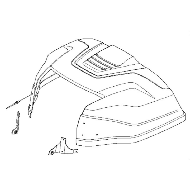 Engine cover Kpl in the group  at Gräsklipparbutiken (5776149-01)