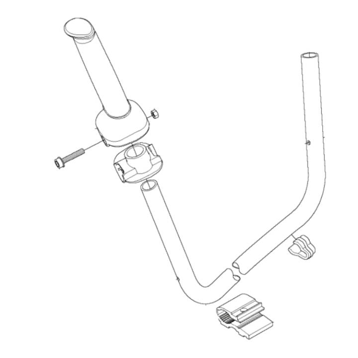 Handlebar Complete Horda Grip 5782482-02 in the group  at Gräsklipparbutiken (5782482-02)