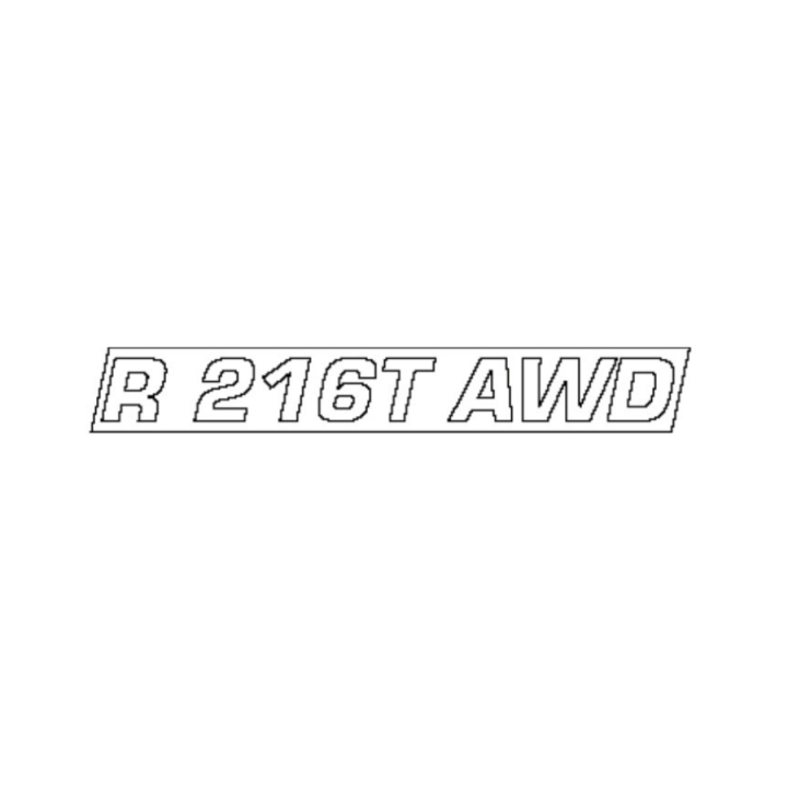 Decal Engine Hood R216T Awd in the group  at Gräsklipparbutiken (5783645-18)