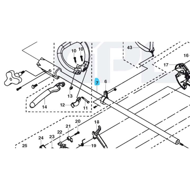 Rigging Pipe 5784106-01 in the group  at Gräsklipparbutiken (5784106-01)