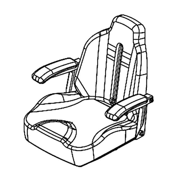 Seat Assy Spare/Upgrade Z400X 5798661-07 in the group  at Gräsklipparbutiken (5798661-07)
