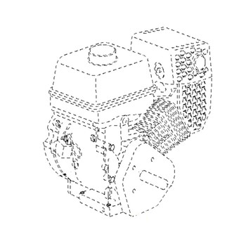 Engine 5804260-04 in the group at Gräsklipparbutiken (5804260-04)
