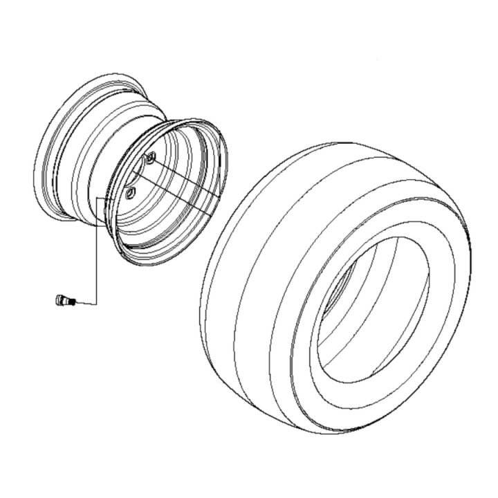 Wheel Kpl 5807693-01 in the group  at Gräsklipparbutiken (5807693-01)