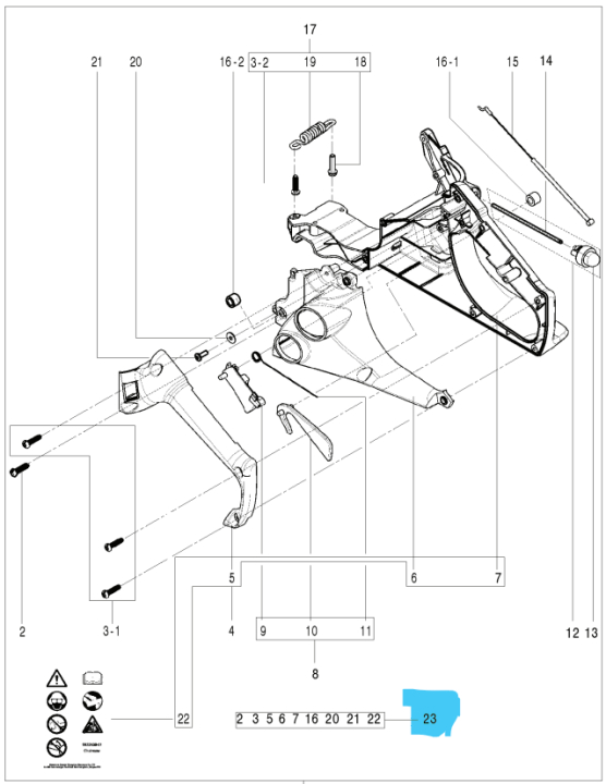 Rear Handle Assy 5826311-01 in the group  at Gräsklipparbutiken (5826311-01)