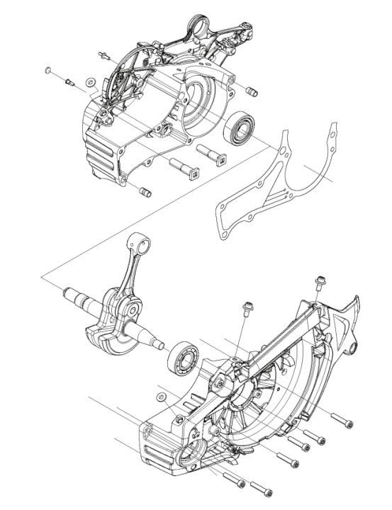 Crankshaft Short Block H565 5827520-02 in the group  at Gräsklipparbutiken (5827520-02)