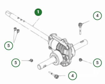 Gearbox With Shaft 5828677-01 in the group at Gräsklipparbutiken (5828677-01)