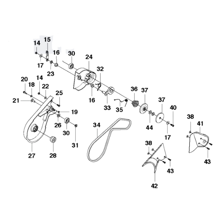 Transmission Kit Collector Housing 5851927-03 in the group  at Gräsklipparbutiken (5851927-03)