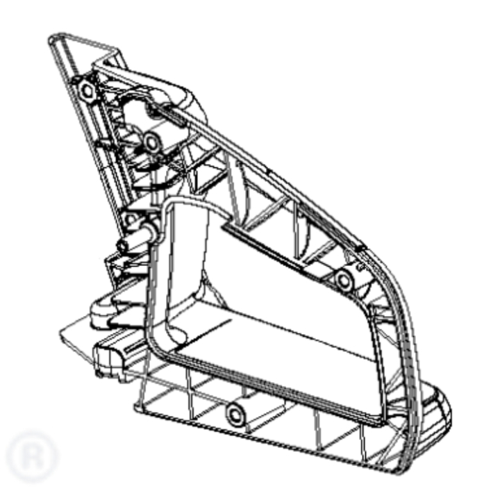Rear Handle Black 5854356-01 in the group at Gräsklipparbutiken (5854356-01)