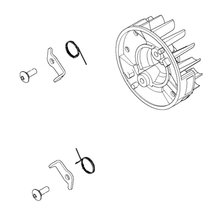 Flywheel Compl in the group  at Gräsklipparbutiken (5856831-01)