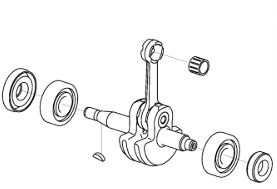 Crankshaft Kpl 5864916-01 in the group at Gräsklipparbutiken (5864916-01)