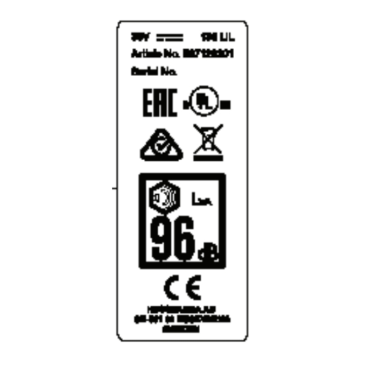 Decal in the group Spare parts Husqvarna 136LiL at Gräsklipparbutiken (5871293-01)
