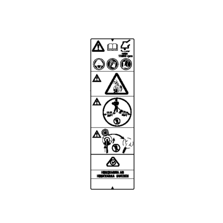 Decal Warning 5873626-01 in the group  at Gräsklipparbutiken (5873626-01)