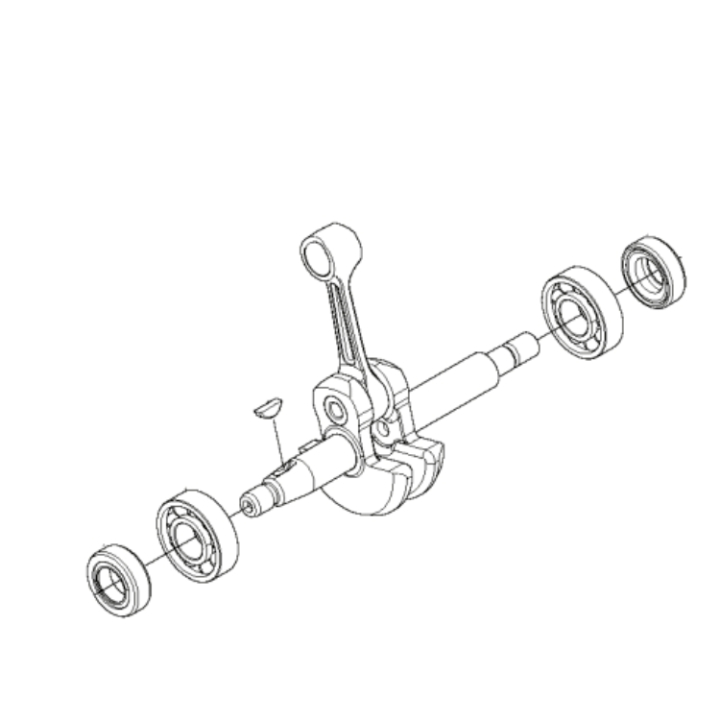 Kit Crankshaft With Bearings in the group at Gräsklipparbutiken (5880983-01)