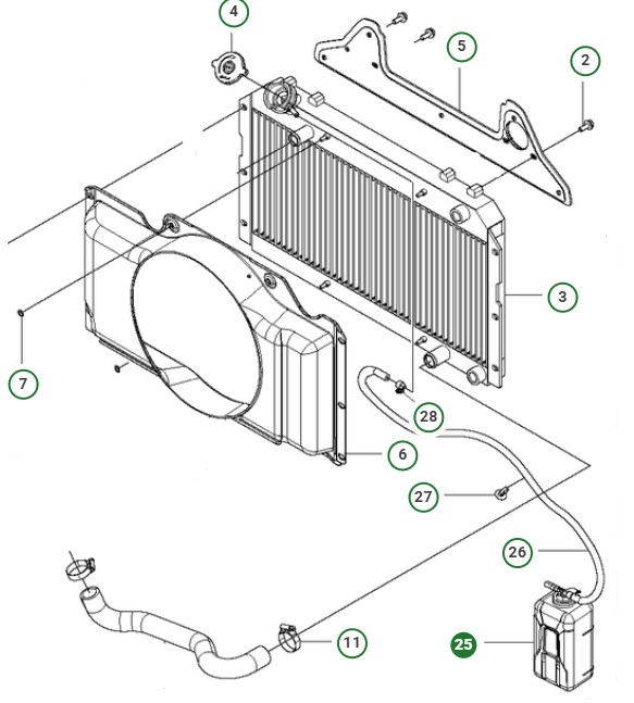 Expansion tank 0.94L in the group  at Gräsklipparbutiken (5893156-01)
