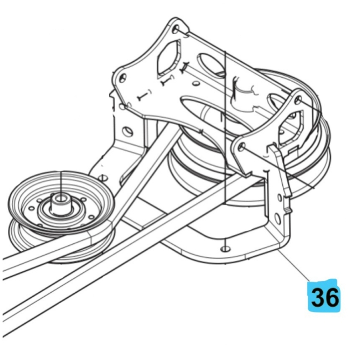 Pulley Huqvarna Grey in the group at Gräsklipparbutiken (5895079-01)