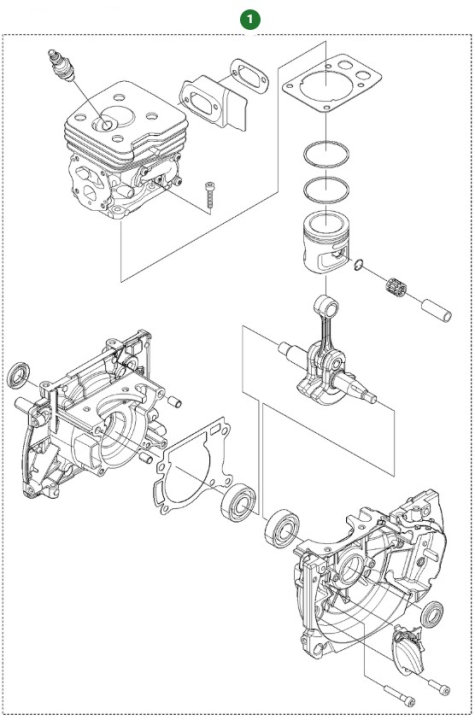Short Block R15Iiat 5900928-01 in the group at Gräsklipparbutiken (5900928-01)