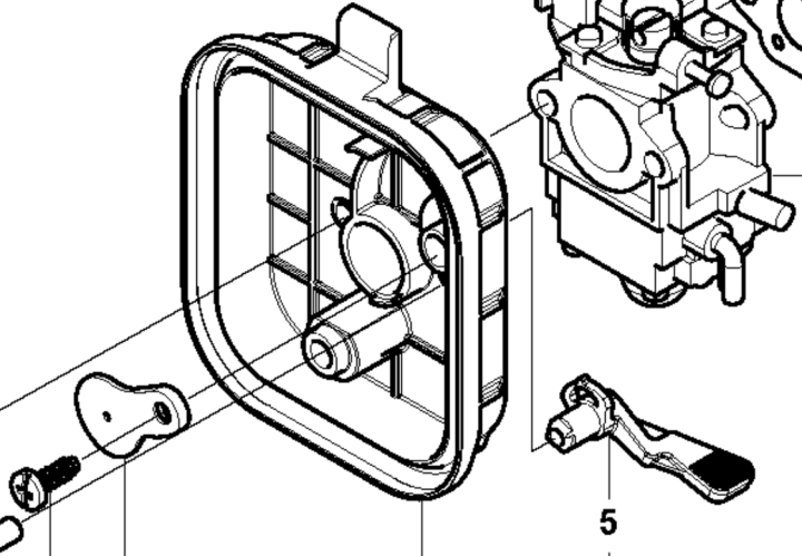 Air Filter Holder Complete 5905794-01 in the group  at Gräsklipparbutiken (5905794-01)