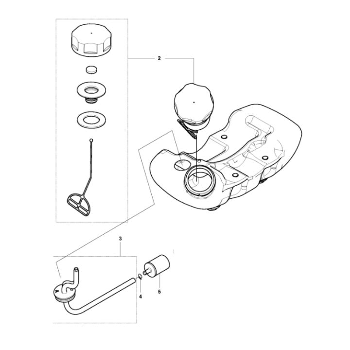 Fuel Tank Complete 5926136-02 in the group at Gräsklipparbutiken (5926136-02)