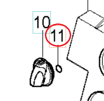 O-Ring 10.2X2.5 Nbr 70 5926176-68 in the group  at Gräsklipparbutiken (5926176-68)