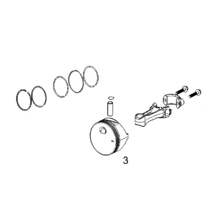 Piston Assy Rvm120 Piston And 5930561-01 in the group  at Gräsklipparbutiken (5930561-01)