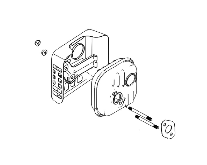 Muffler Set Rv175 Muffler Set 5930589-01 in the group at Gräsklipparbutiken (5930589-01)