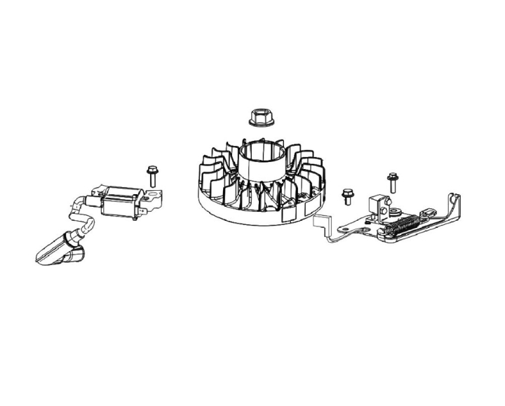 Flywheel Assy Rvm120 Flywheel 5930596-01 in the group at Gräsklipparbutiken (5930596-01)
