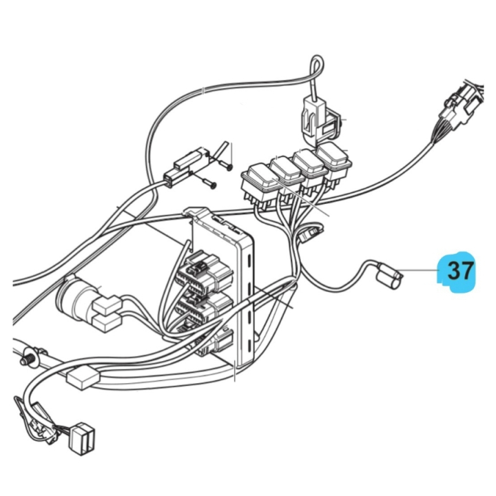 Wiring Assy Hydraulic Temp Sen in the group  at Gräsklipparbutiken (5930815-01)