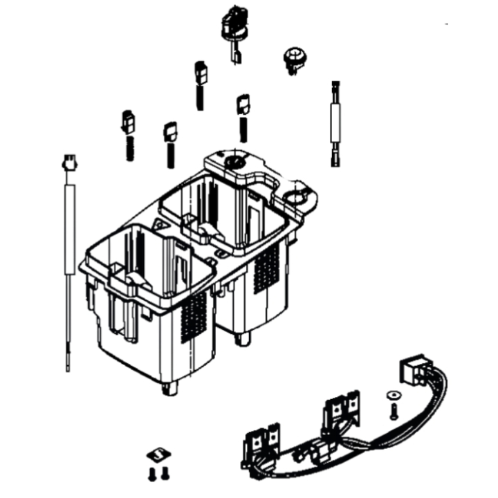 Battery Box Spare Part Assy Lc 5931245-03 in the group  at Gräsklipparbutiken (5931245-03)