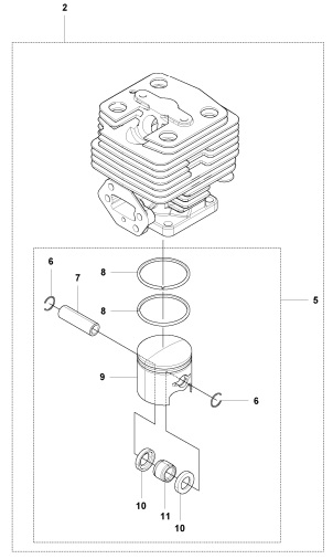 Cylinder Kit 5933050-01 in the group at Gräsklipparbutiken (5933050-01)