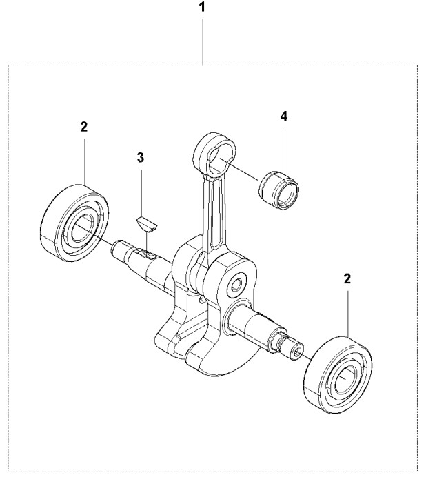 Crankshaft Complete 5933053-01 in the group  at Gräsklipparbutiken (5933053-01)