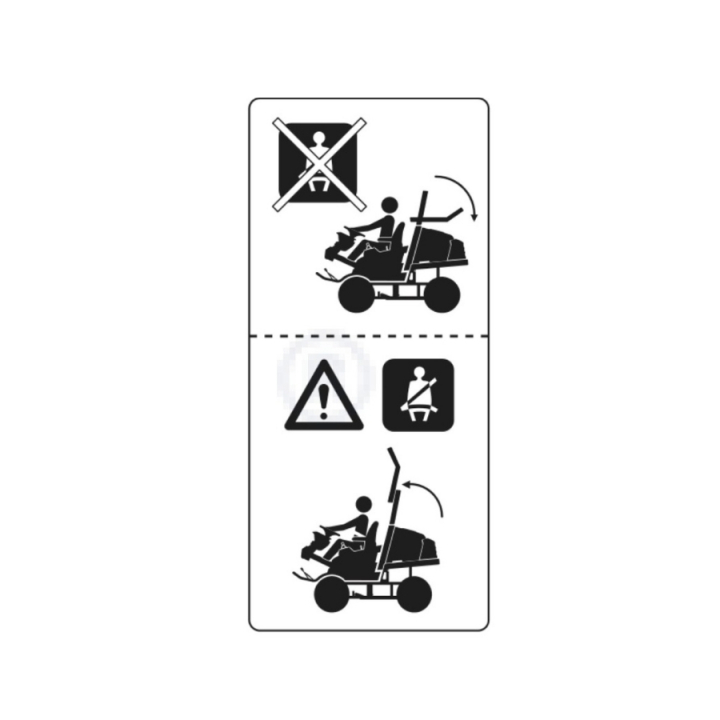 Decal, Seat Belt 5935852-01 in the group  at Gräsklipparbutiken (5935852-01)