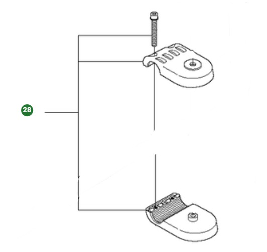Handlebar Holder Spare Parts Kit 5953036-01 in the group at Gräsklipparbutiken (5953036-01)