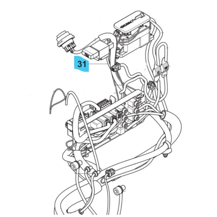 Wiring Assy Power Supply W122 in the group  at Gräsklipparbutiken (5960280-03)