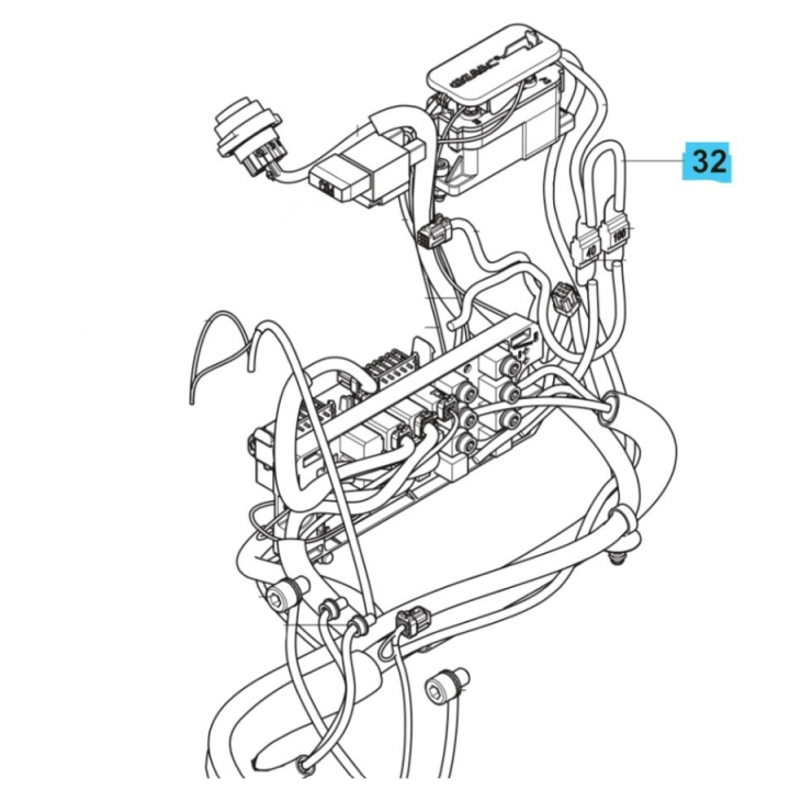 Wiring Assy Power Supply W122 in the group  at Gräsklipparbutiken (5960280-04)