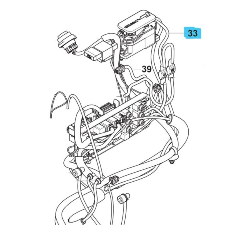 Wiring Assy Power Supply W122 in the group  at Gräsklipparbutiken (5960280-05)