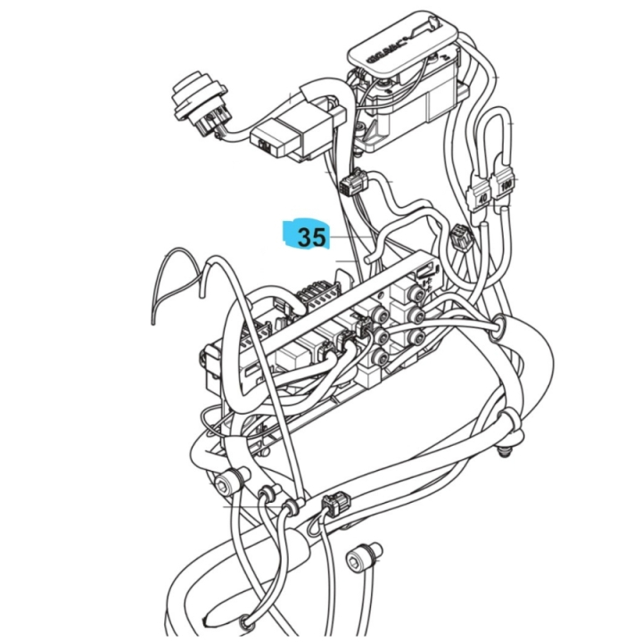 Wiring Assy Power Supply W122 in the group  at Gräsklipparbutiken (5960280-07)