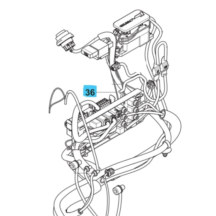 Wiring Assy Power Supply W122 in the group  at Gräsklipparbutiken (5960280-08)
