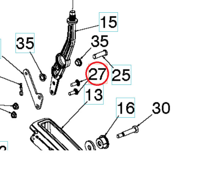 Screw 5962384-01 in the group  at Gräsklipparbutiken (5962384-01)